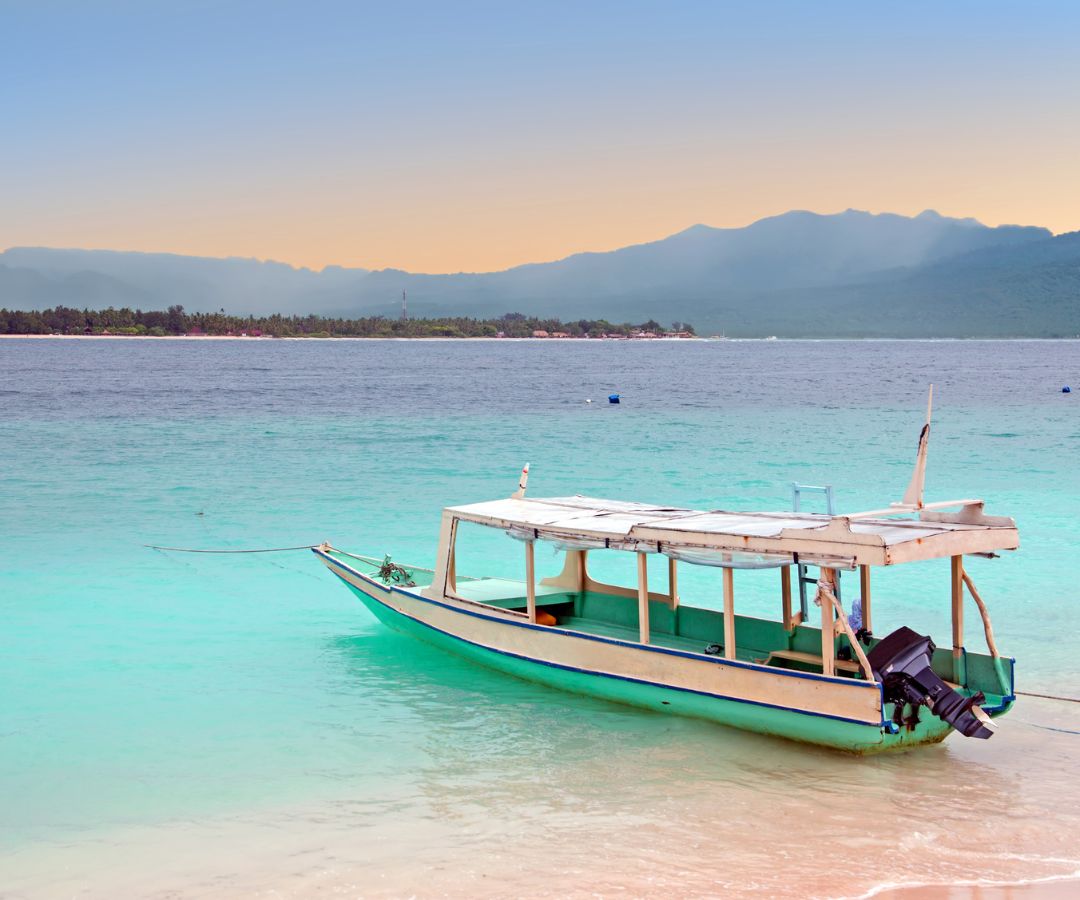 traditional boat in indonesia