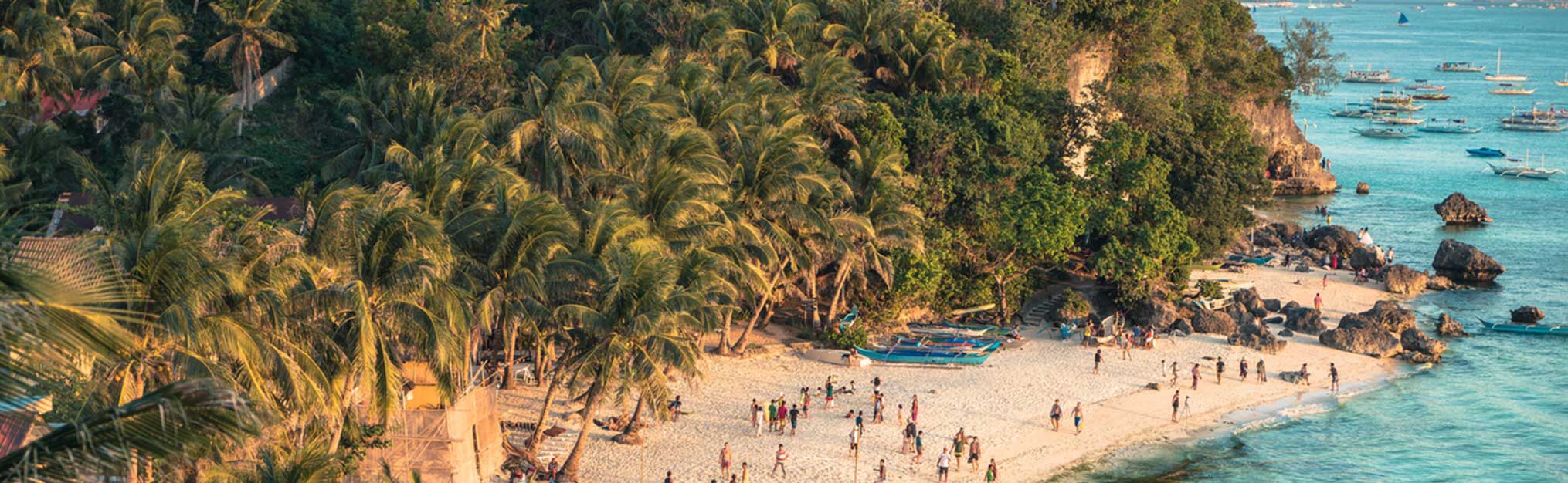 Diniwid Beach during sunset, Boracay, Philippines