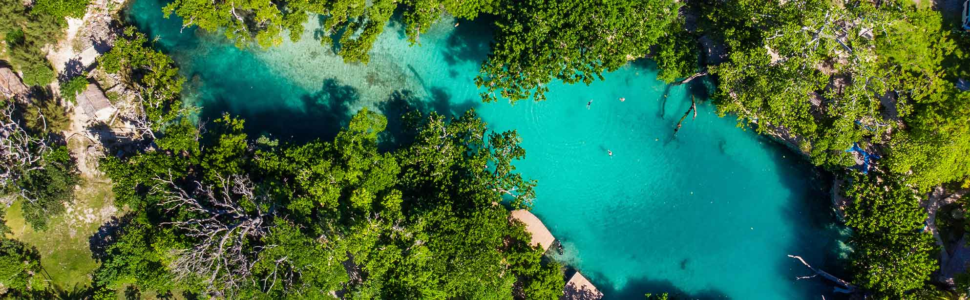Port Vila Lagoon Aerial Shot
