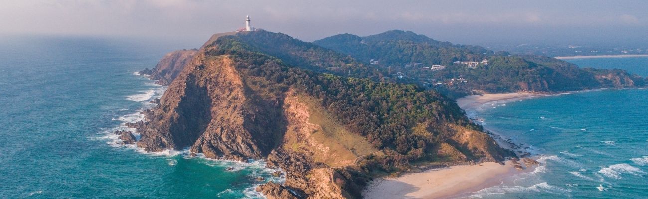 Byron Bay aerial view