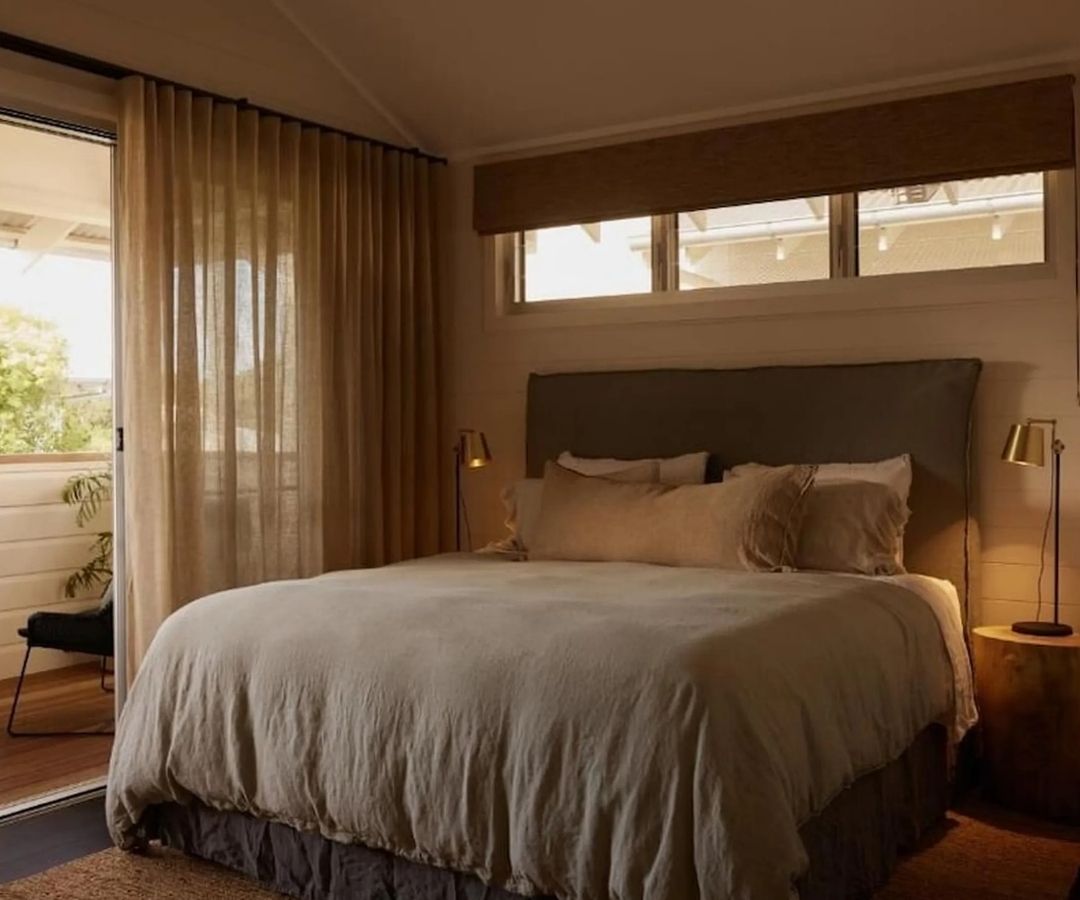 Lovely hotel room with queen bed and balcony