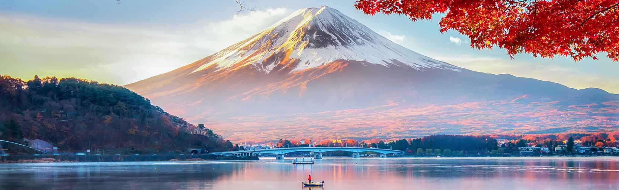 Mt Fuji with snow Japan