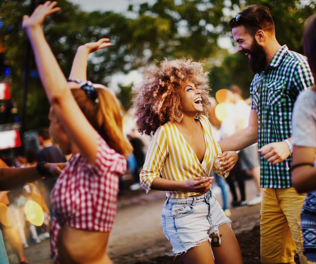 Happy group of friends