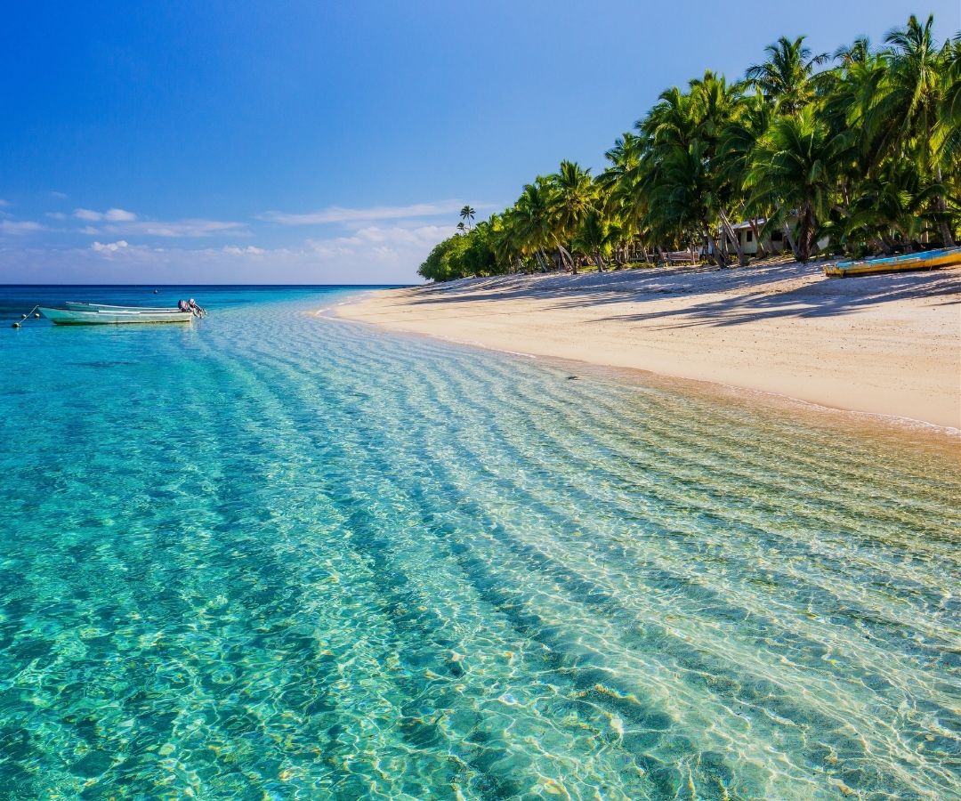 Beach with blue water