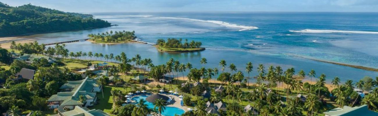 Tropical resort in Fiji