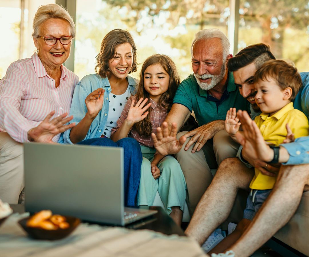family-on-video-call