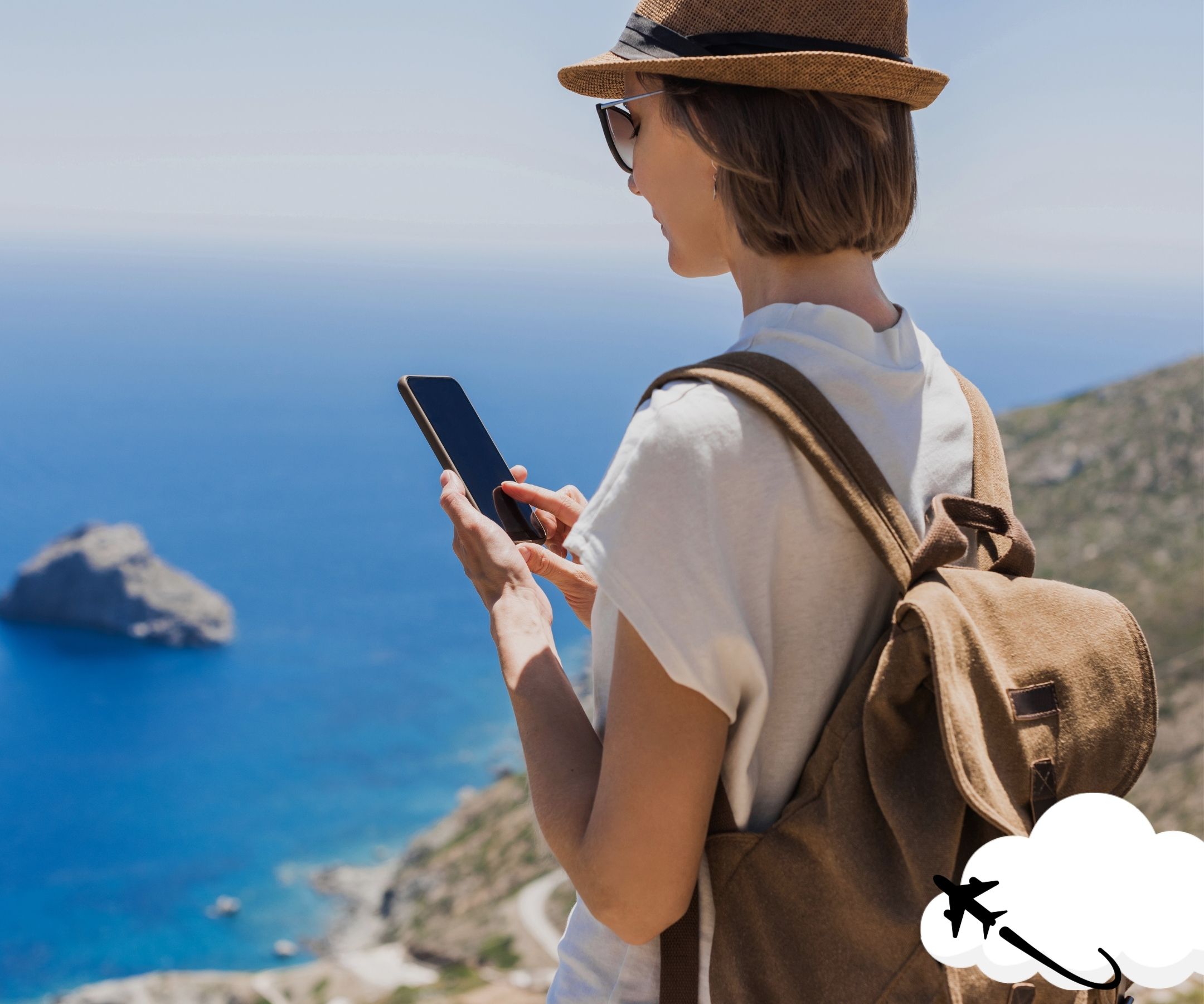 travller-using-phone