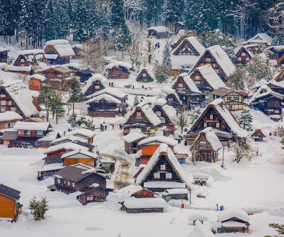 Winter village Japan