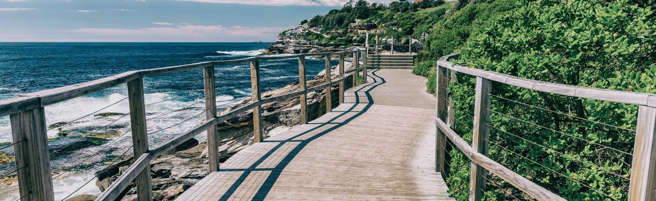 Walkway by the ocean