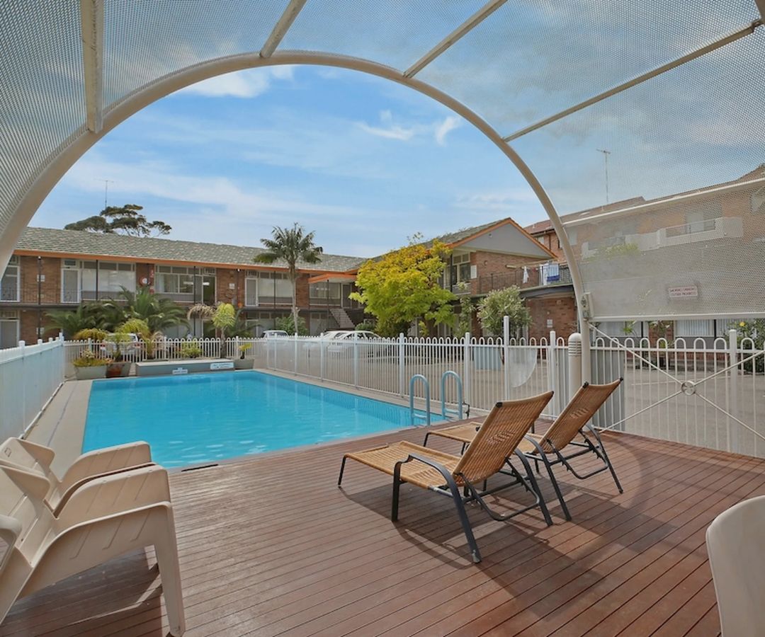 Pool outside of hotel