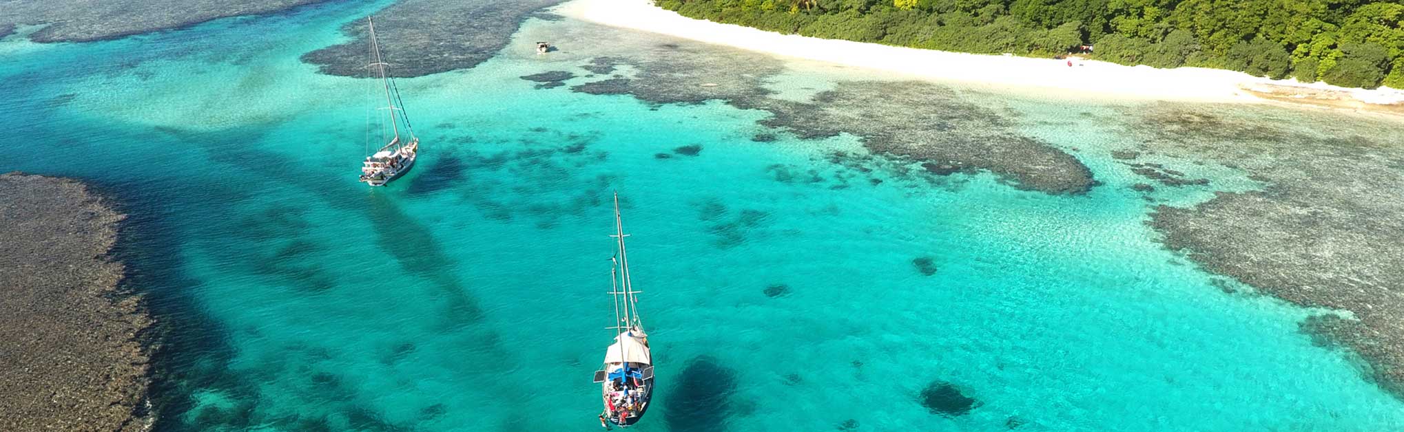 Aerial view Tonga Island Manihiki Vava'u