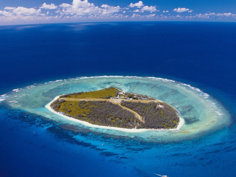 Island in ocean