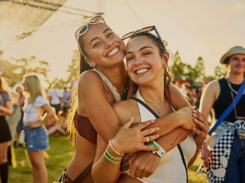 friends at a festival