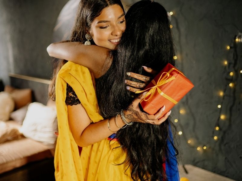 friends with gift