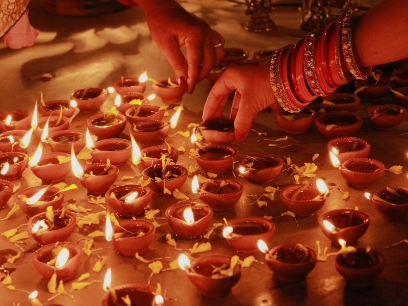 candles for diwali