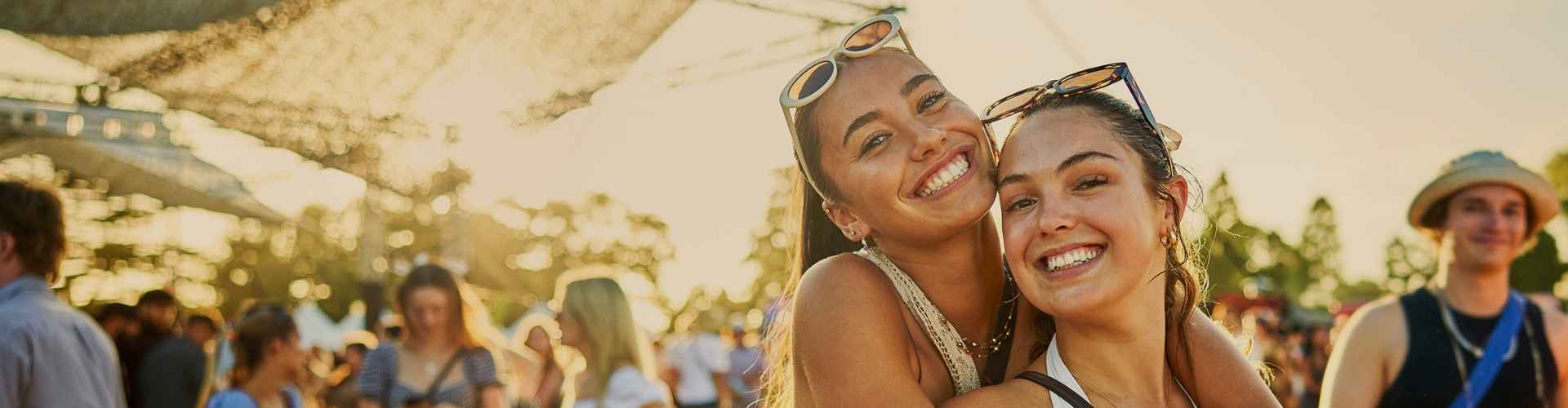 friends at festival